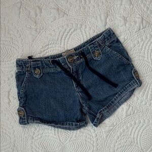 GAP Kids Blue Jean Shorts with Button Accents